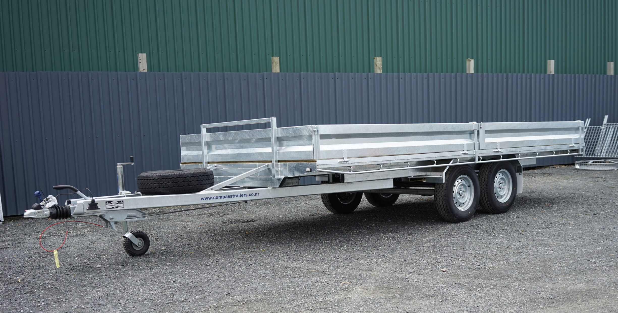 Flat Deck Tandem Trailer 3620 x 1940 Euro Braked 3500kg