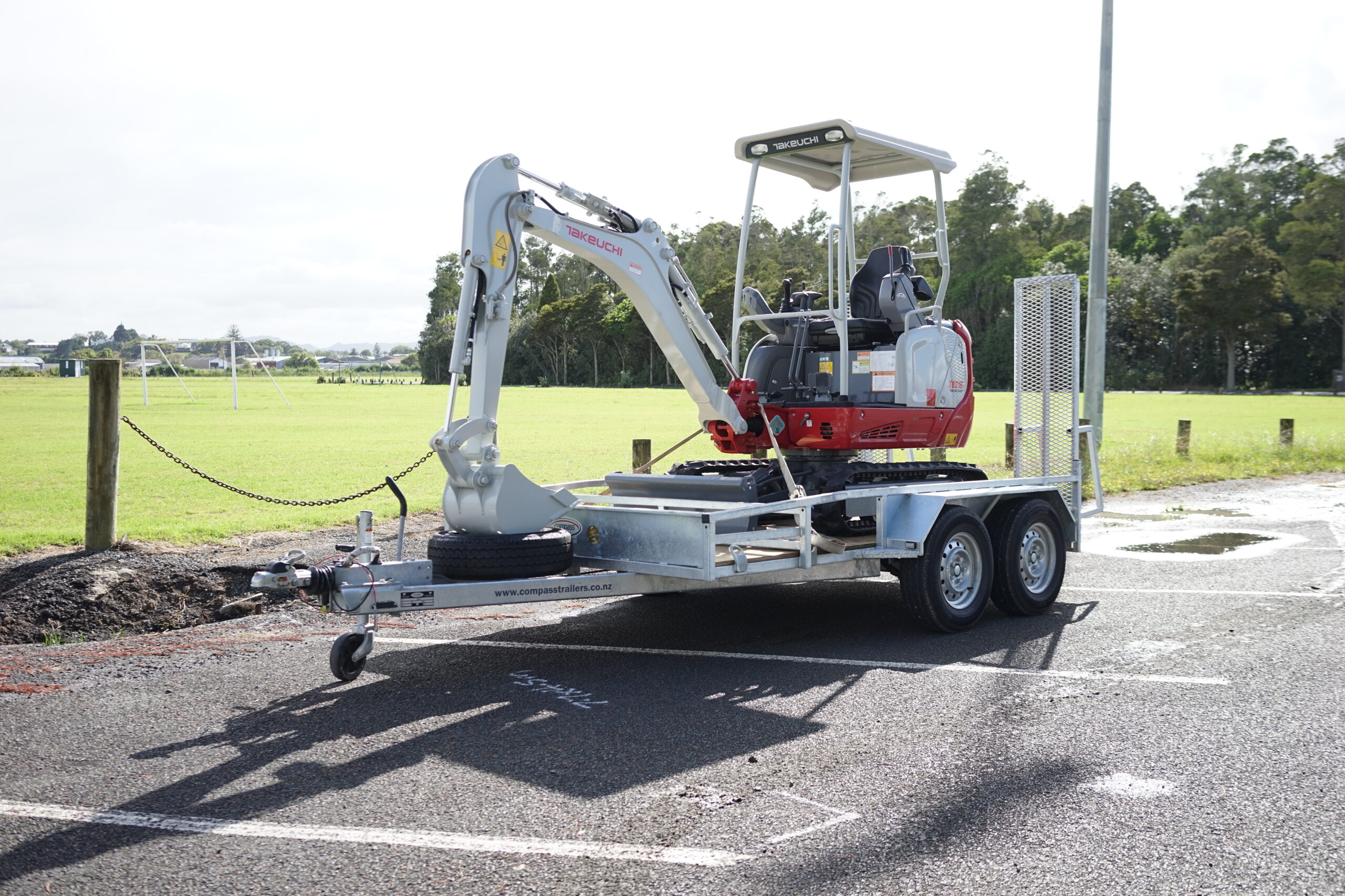 Tandem Digger Trailer 3300 x 1800  Euro Braked 3500kg