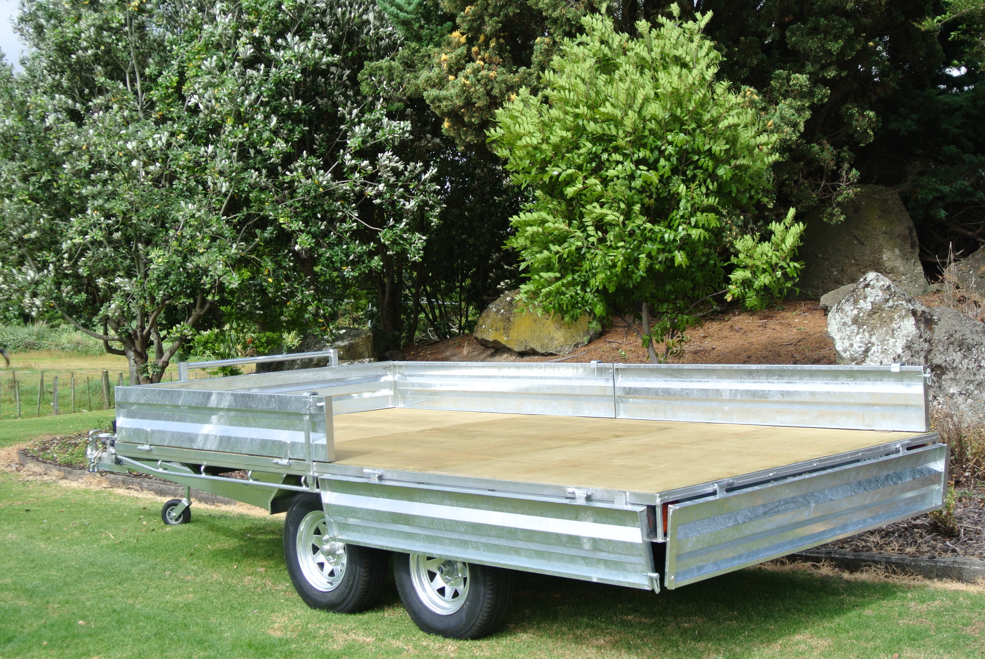 Flat Deck Tandem Trailer 3620 x 1940 Euro Braked 2500kg